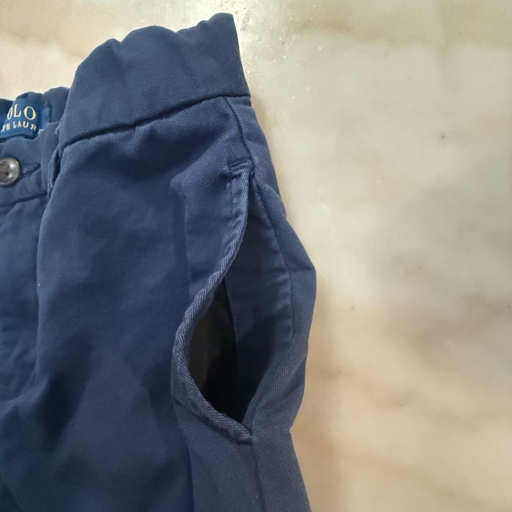 Polo Ralph Lauren boys Straight Fit Flex Abrasion Twill Navy Blue Pant size 7 - Picture 11 of 14